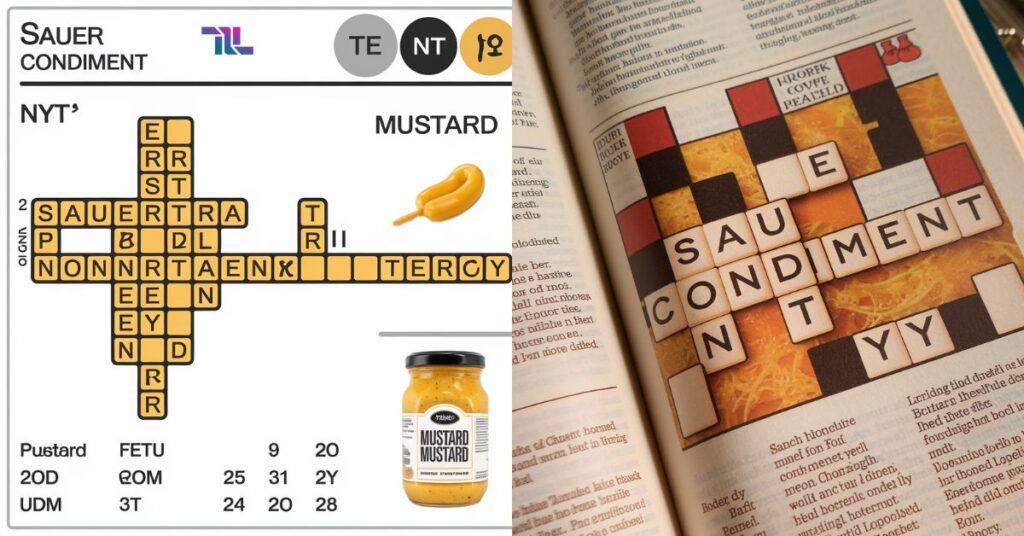 Sauer Condiment NYT In Crossword Culture