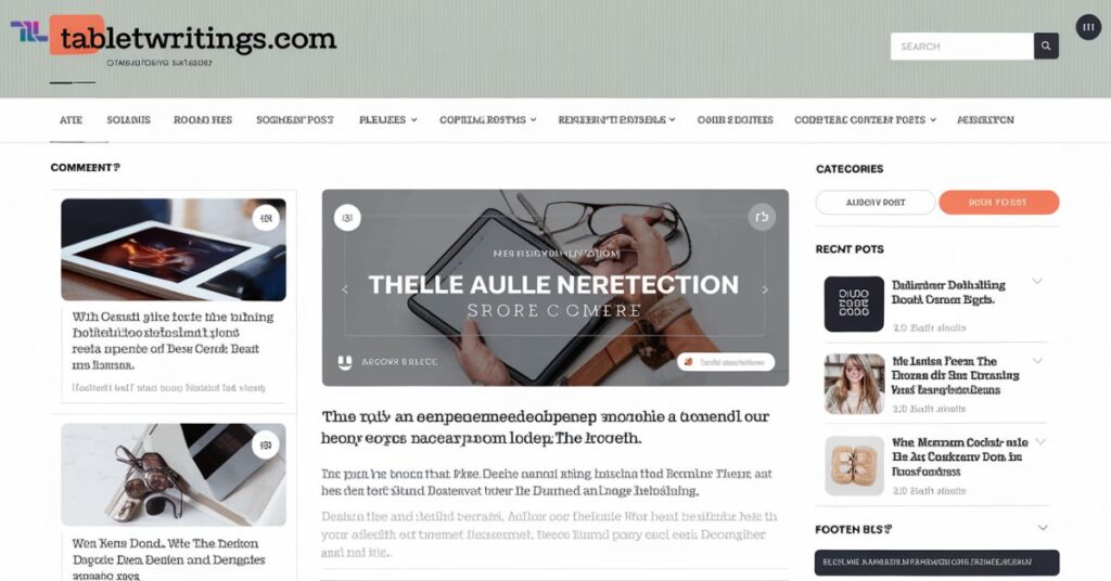 Key Features Of TabletWritings.com Blog